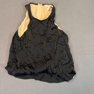 Forever 21 Contemporary Top Women's Size‎ Sm Blouse Two Tone Layered Tank Black